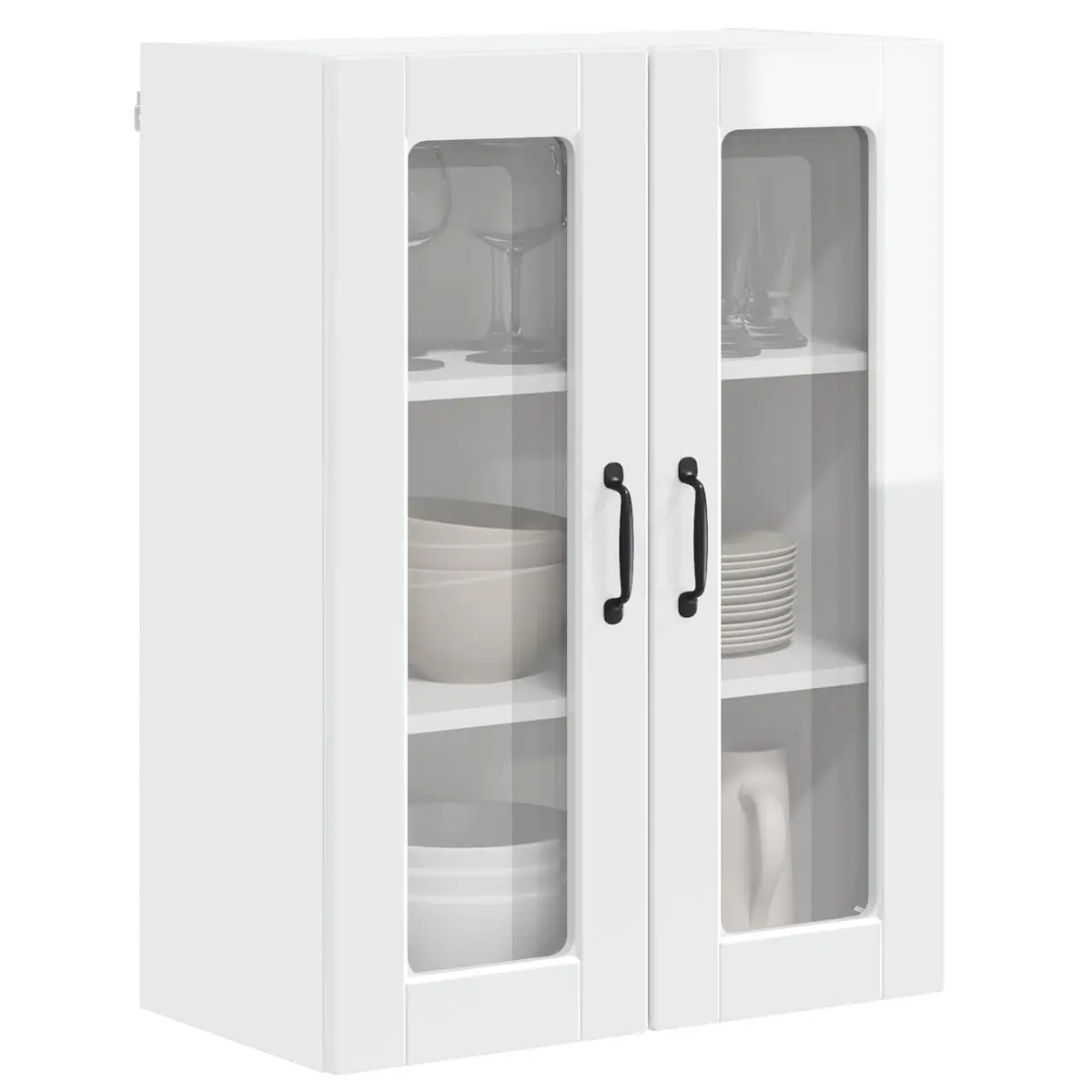 High Gloss White Wall-Mounted Kitchen Cabinet