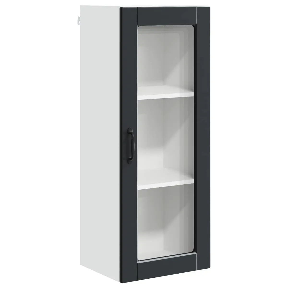 Wall Cabinet Black 40x31x100cm Engineered Wood Kitchen Storage