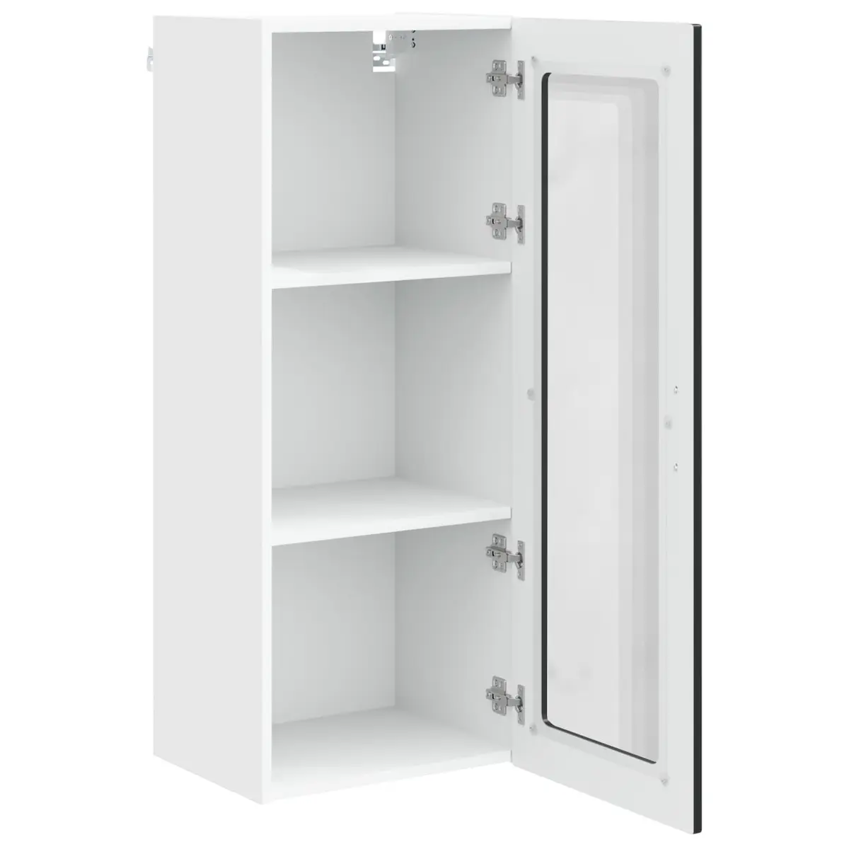 Wall Cabinet Black 40x31x100cm Engineered Wood Kitchen Storage