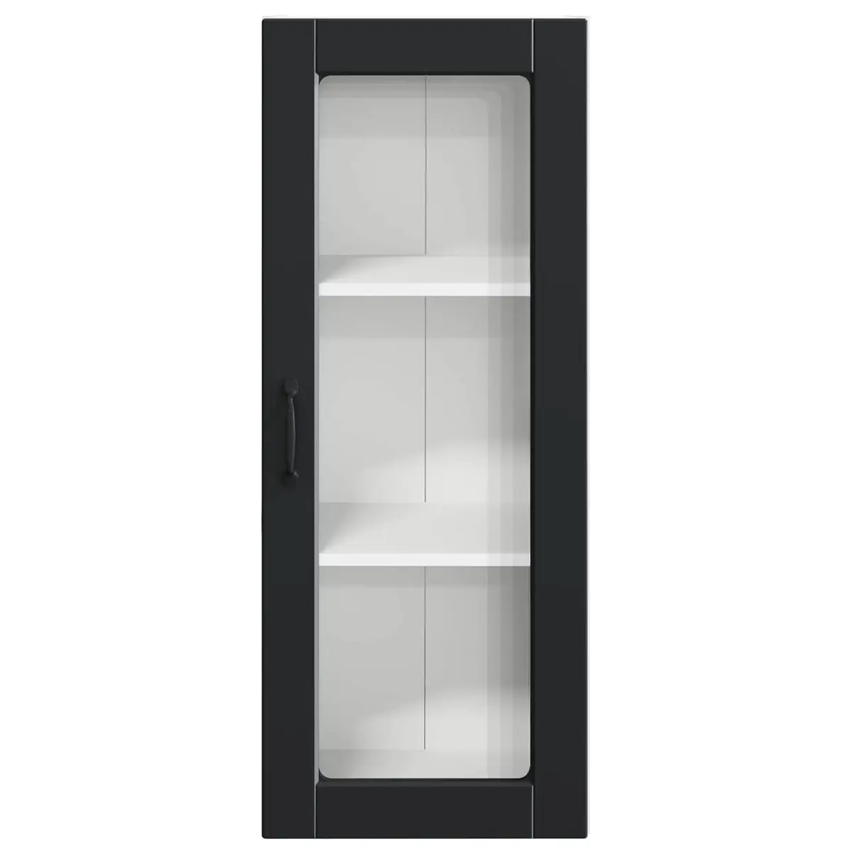 Wall Cabinet Black 40x31x100cm Engineered Wood Kitchen Storage