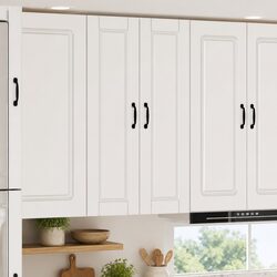 White Wall Cabinet Kitchen Storage Unit 30x31x100cm
