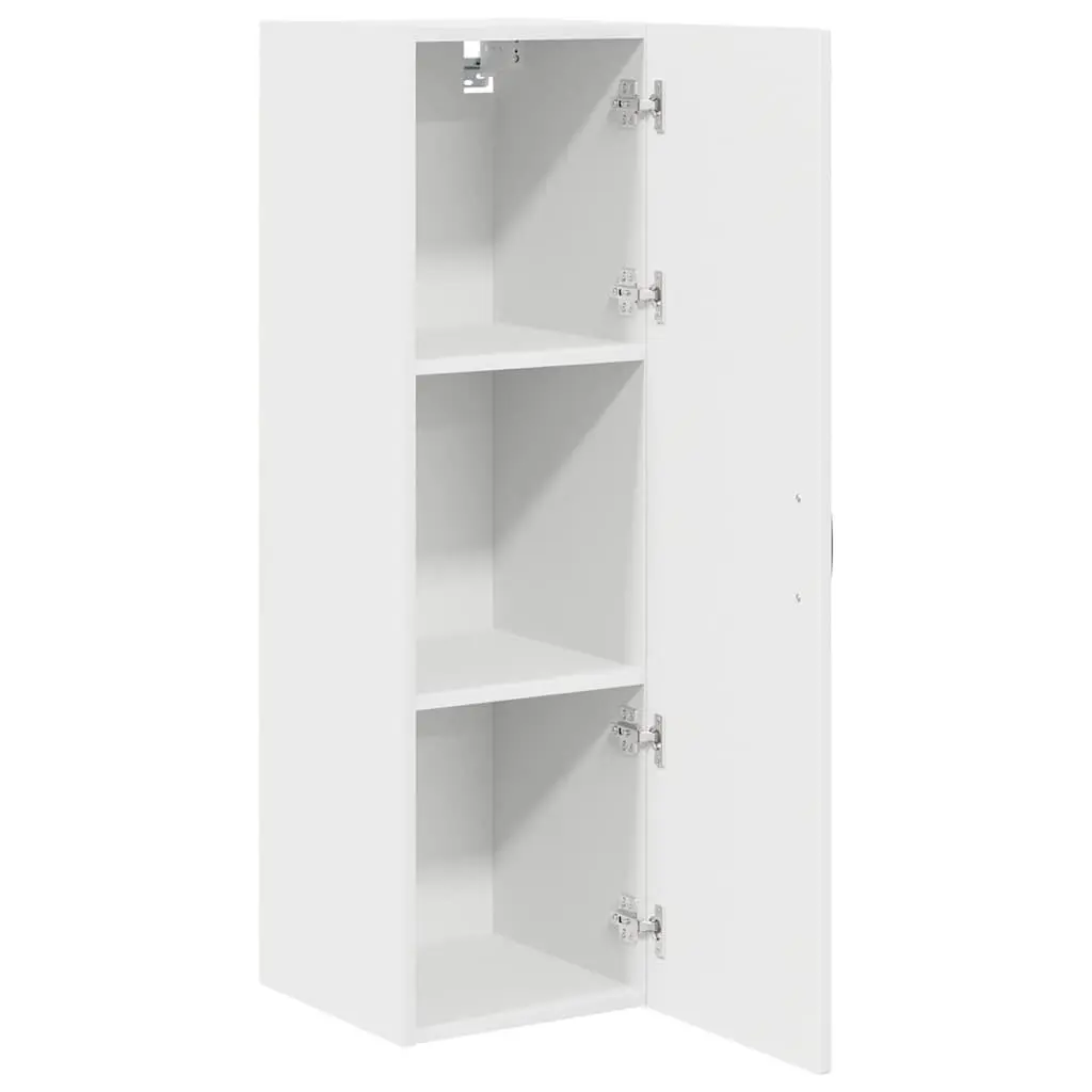 White Wall Cabinet Kitchen Storage Unit 30x31x100cm