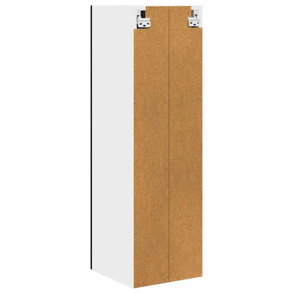 Black Engineered Wood Wall Cabinet for Kitchen Storage