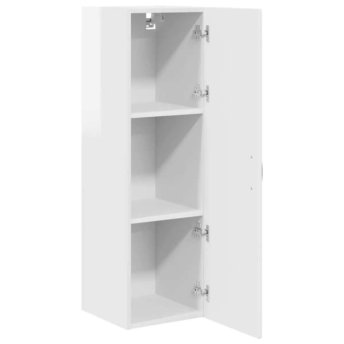 High Gloss White Wall-Mounted Kitchen Cabinet