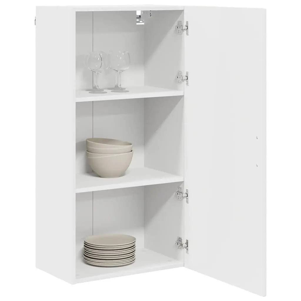 White Wall-Mounted Kitchen Storage Cabinet 50x31x100cm