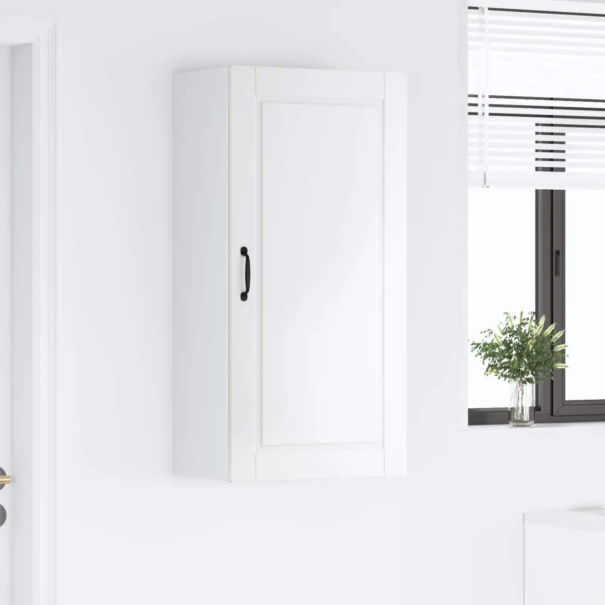 High Gloss White Wall Cabinet for Kitchen Storage