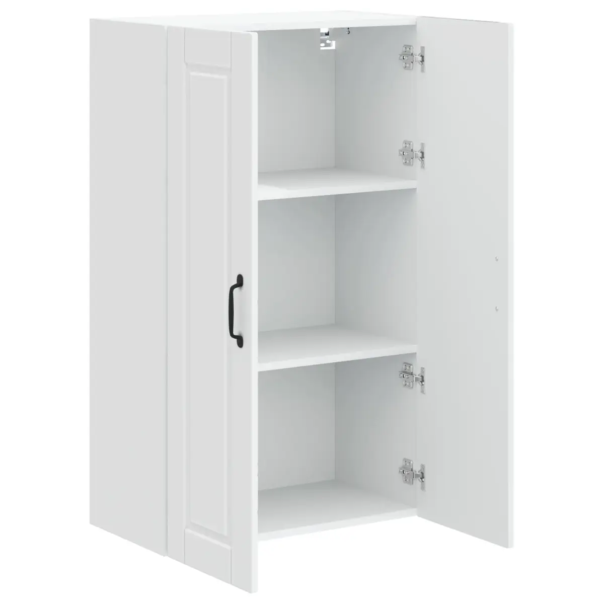 White Engineered Wood Wall Cabinet for Kitchen Storage