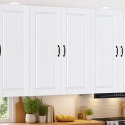 Porto White Kitchen Wall Cabinet for Stylish Storage