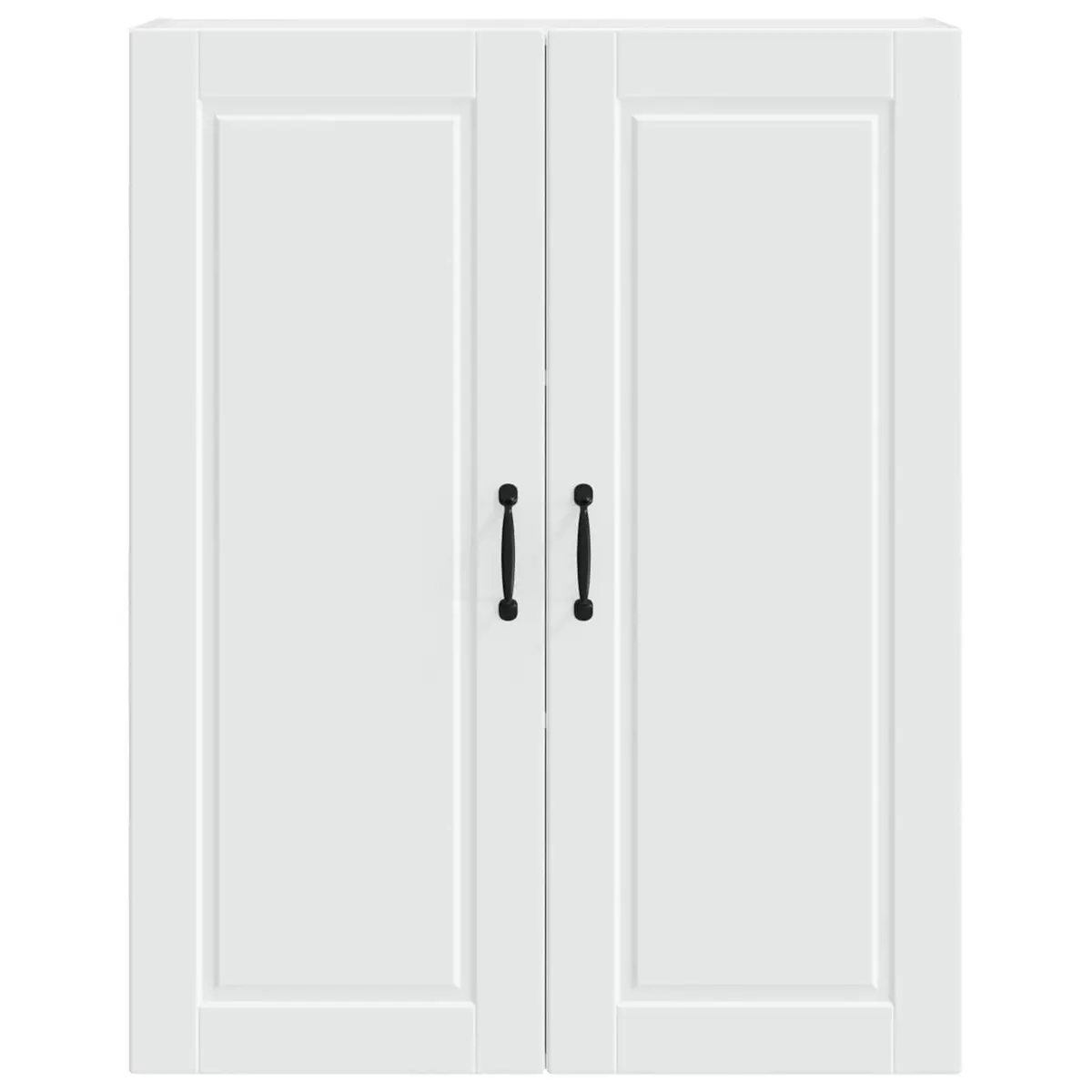 Wall Cabinet PORTO White Kitchen Storage 80x31x100cm Engineered Wood Shelves