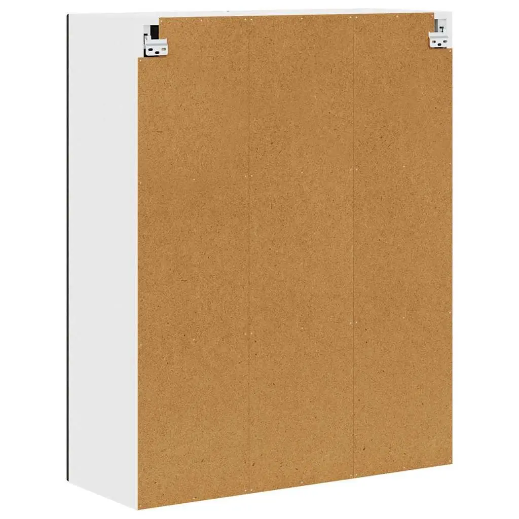 Black Engineered Wood Wall Cabinet for Kitchen Storage