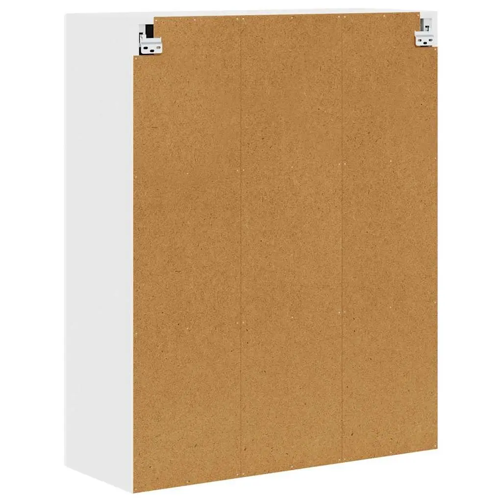 Wall Cabinet High Gloss White 80 x 31 x 100 cm Engineered Wood Wall-Mounted