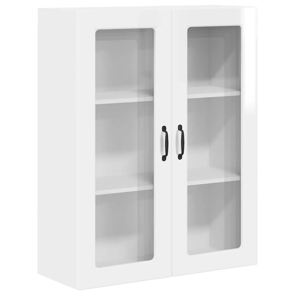 High Gloss White Wall Mounted Kitchen Cabinet