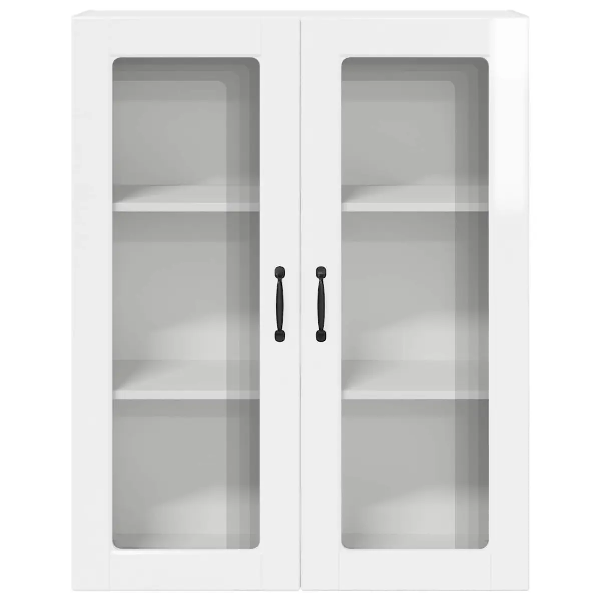 High Gloss White Wall Mounted Kitchen Cabinet