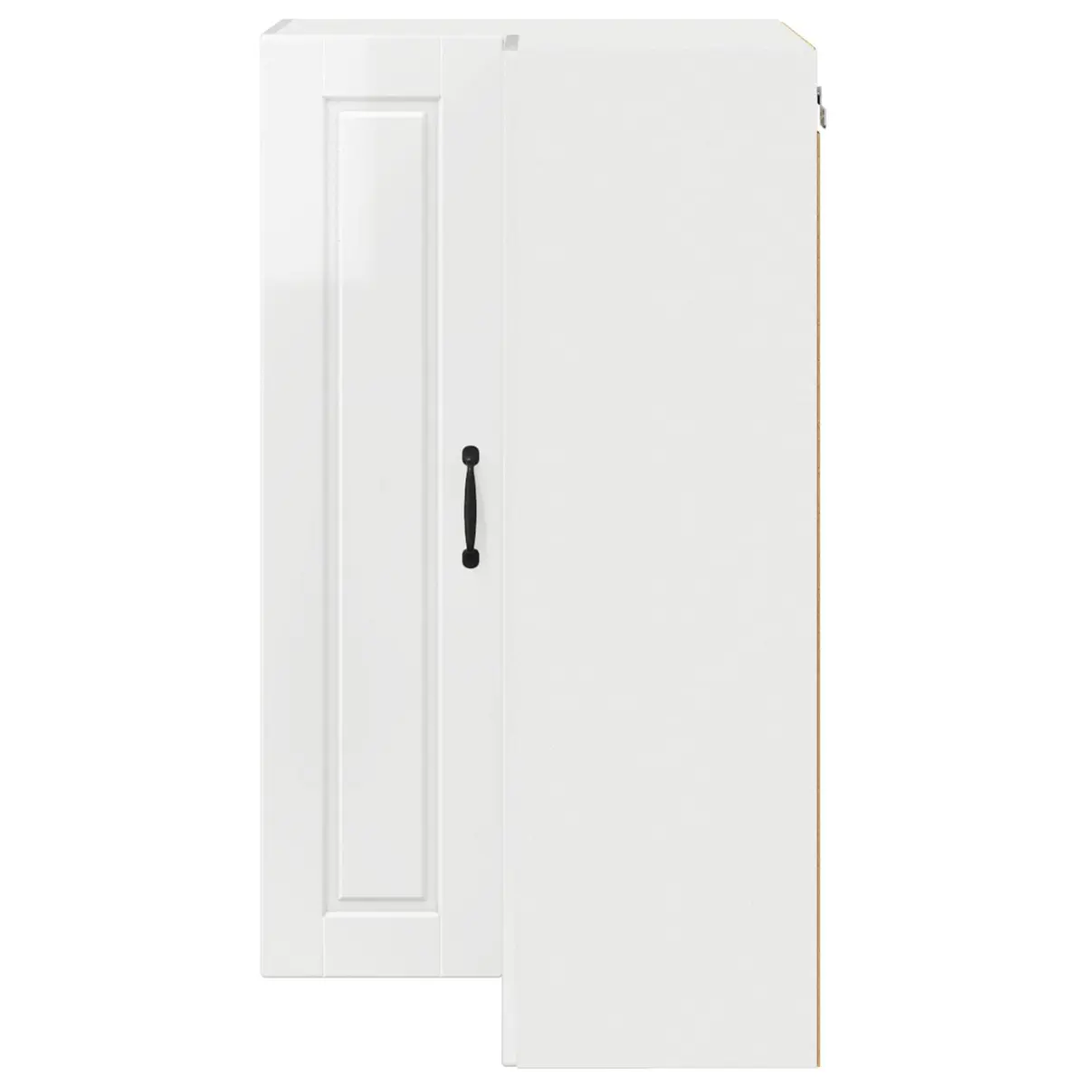 Wall Corner Kitchen Cabinet High Gloss White Modern Storage Unit Engineered Wood