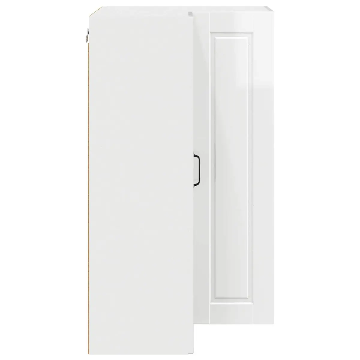Wall Corner Kitchen Cabinet High Gloss White Modern Storage Unit Engineered Wood