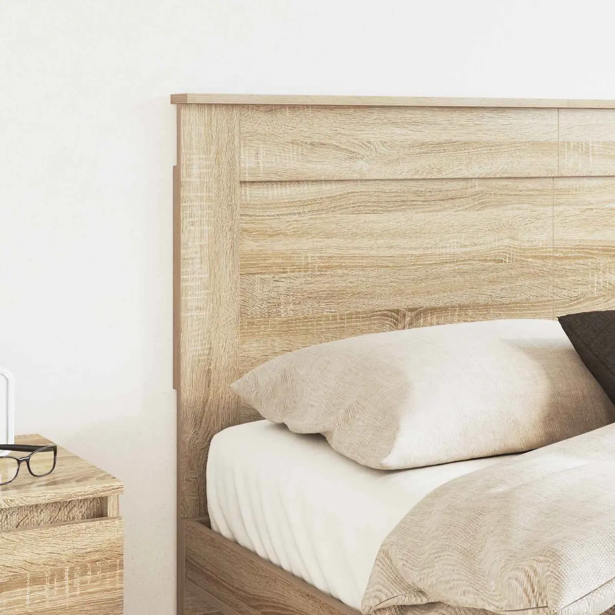 Sonoma Oak Brown Headboard 135cm for Modern Bedrooms