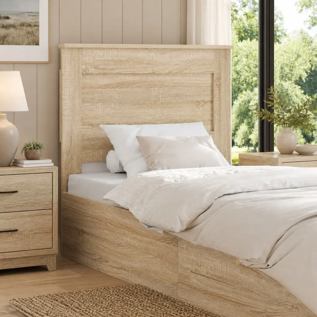 Headboard Modern Sonoma Oak 90cm Engineered Wood Brown
