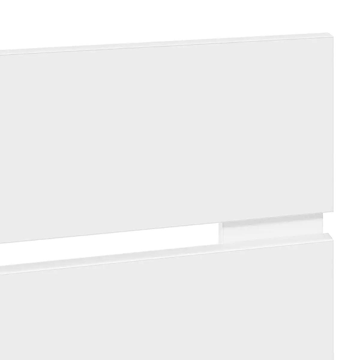 White Engineered Wood Headboard Modern Minimalist Design Bedroom Furniture