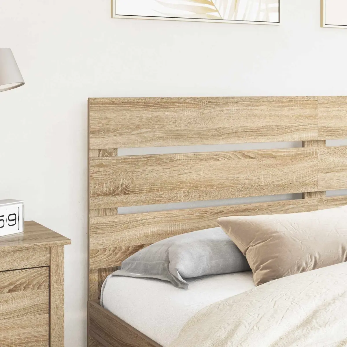 Sonoma Oak Headboard 100 cm Brown Engineered Wood