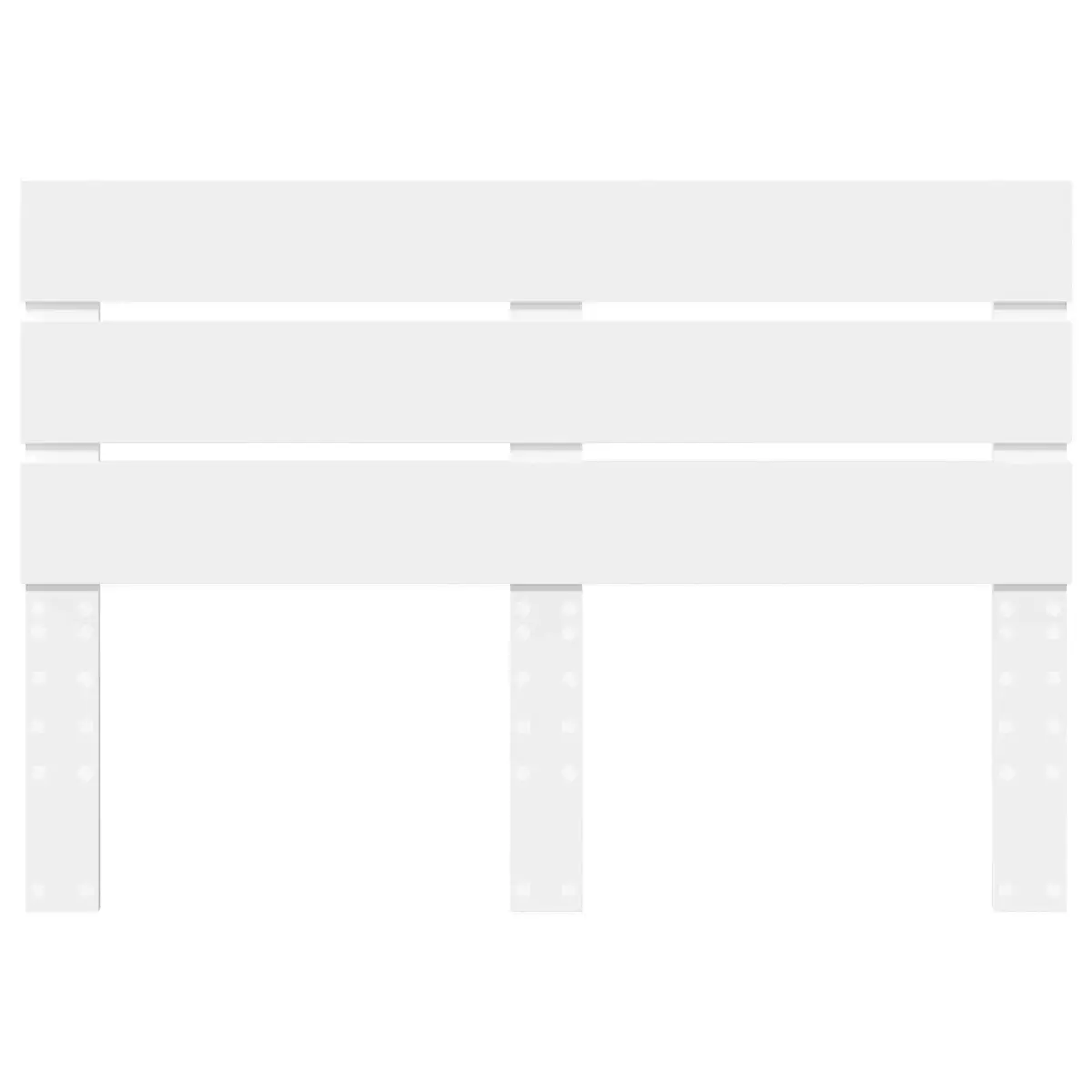Rectangular Headboard Modern White Engineered Wood Minimalist Furniture for Bedroom