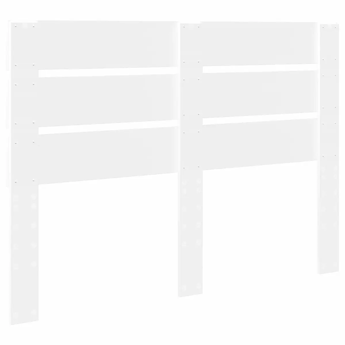 Rectangular Headboard Modern White Engineered Wood Minimalist Furniture for Bedroom