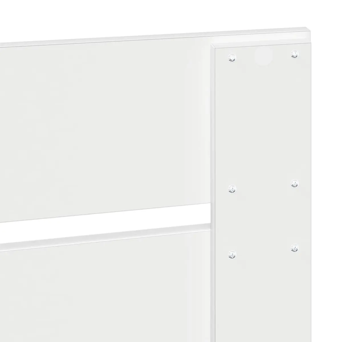 Rectangular Headboard Modern White Engineered Wood Minimalist Furniture for Bedroom