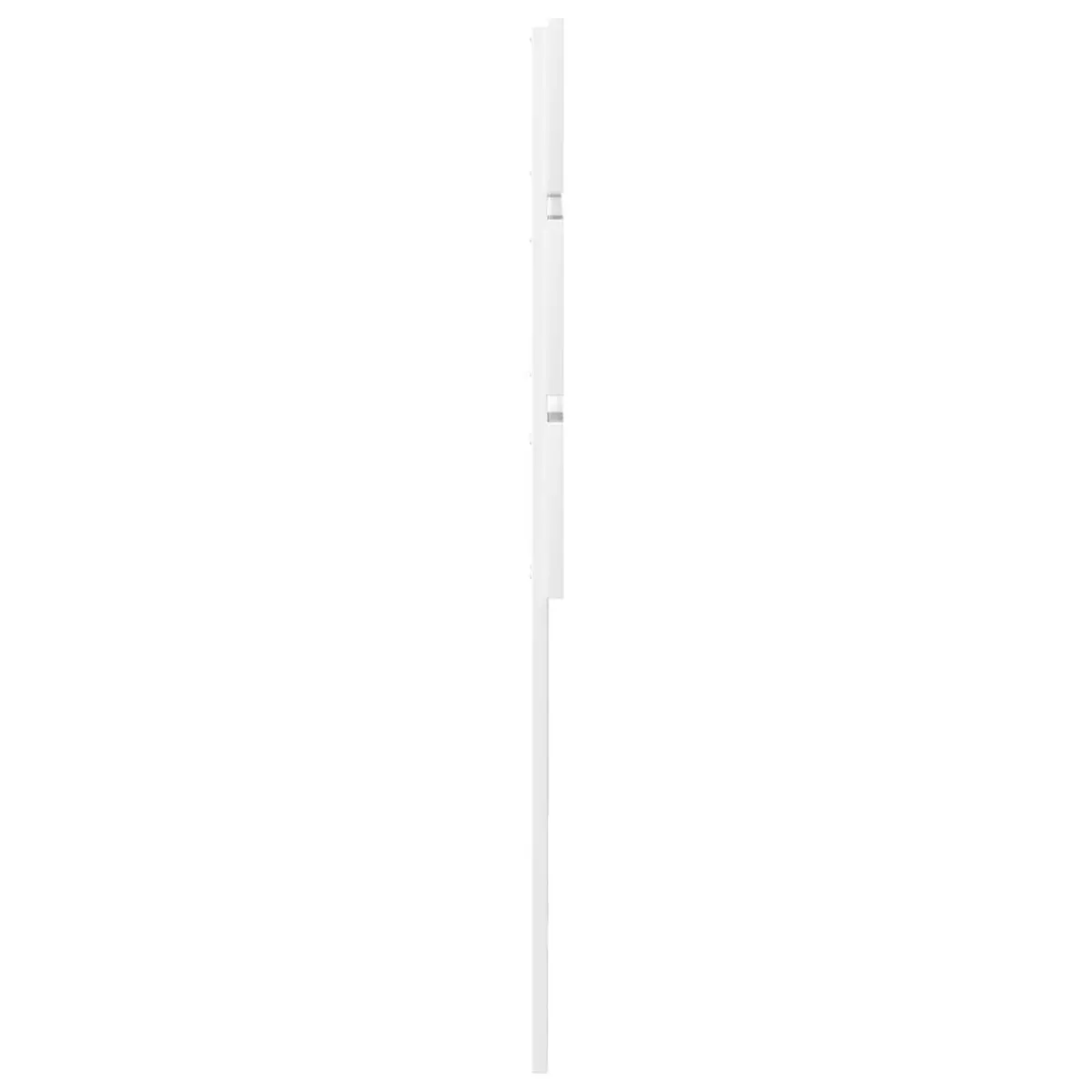 White Engineered Wood Headboard Modern Minimalist Bedroom Rectangular Sleek