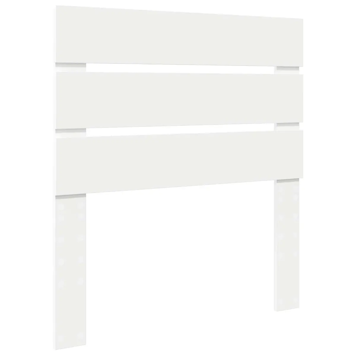 White Engineered Wood Headboard Modern Bedroom Furniture Rectangular Design