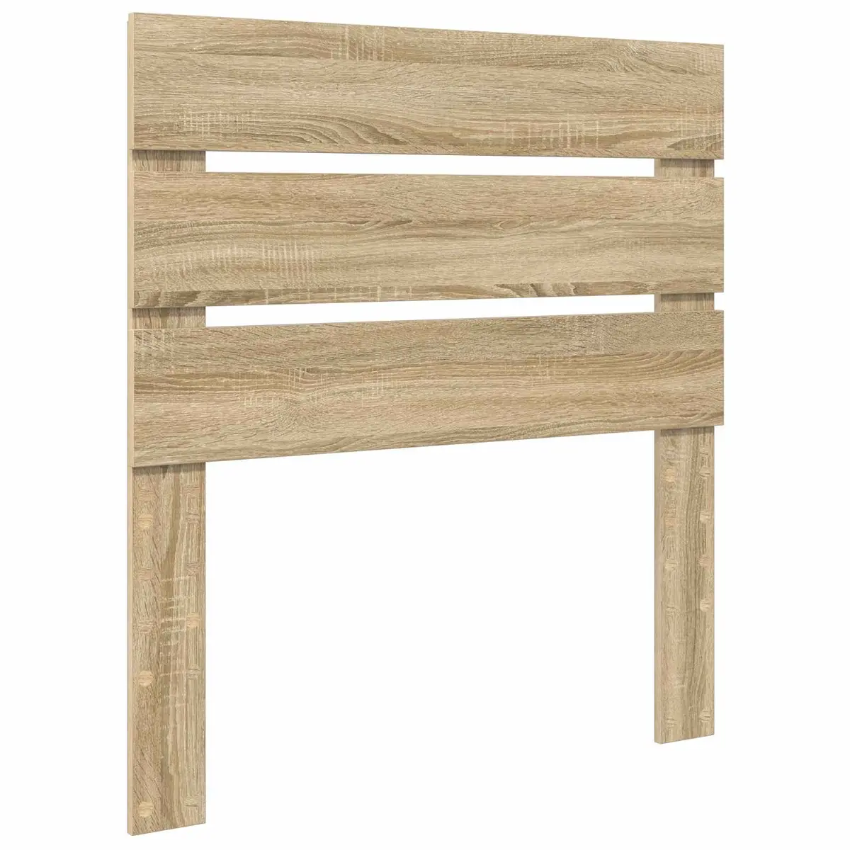 Headboard Modern Rectangular Brown Engineered Wood Sonoma Oak