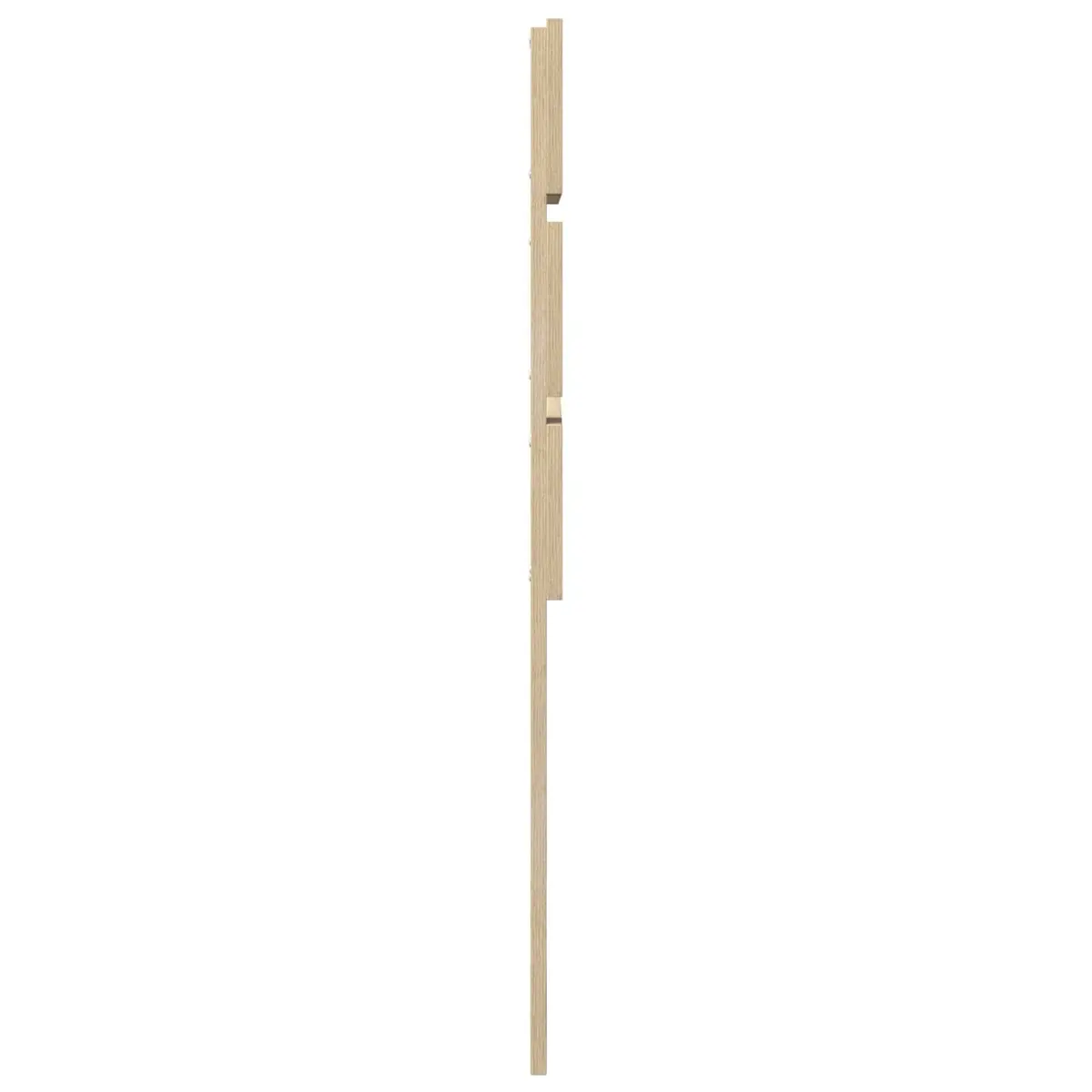 Headboard Modern Rectangular Brown Engineered Wood Sonoma Oak