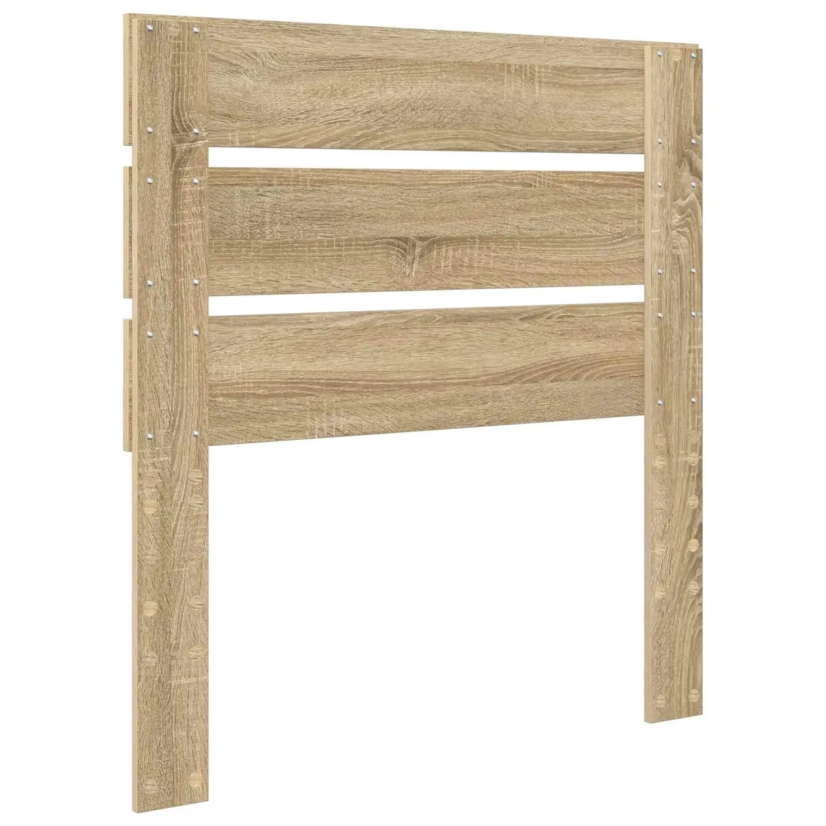 Headboard Modern Rectangular Brown Engineered Wood Sonoma Oak