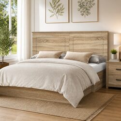 Sonoma Oak Wall-Mounted Headboard - 100 cm Adjustable
