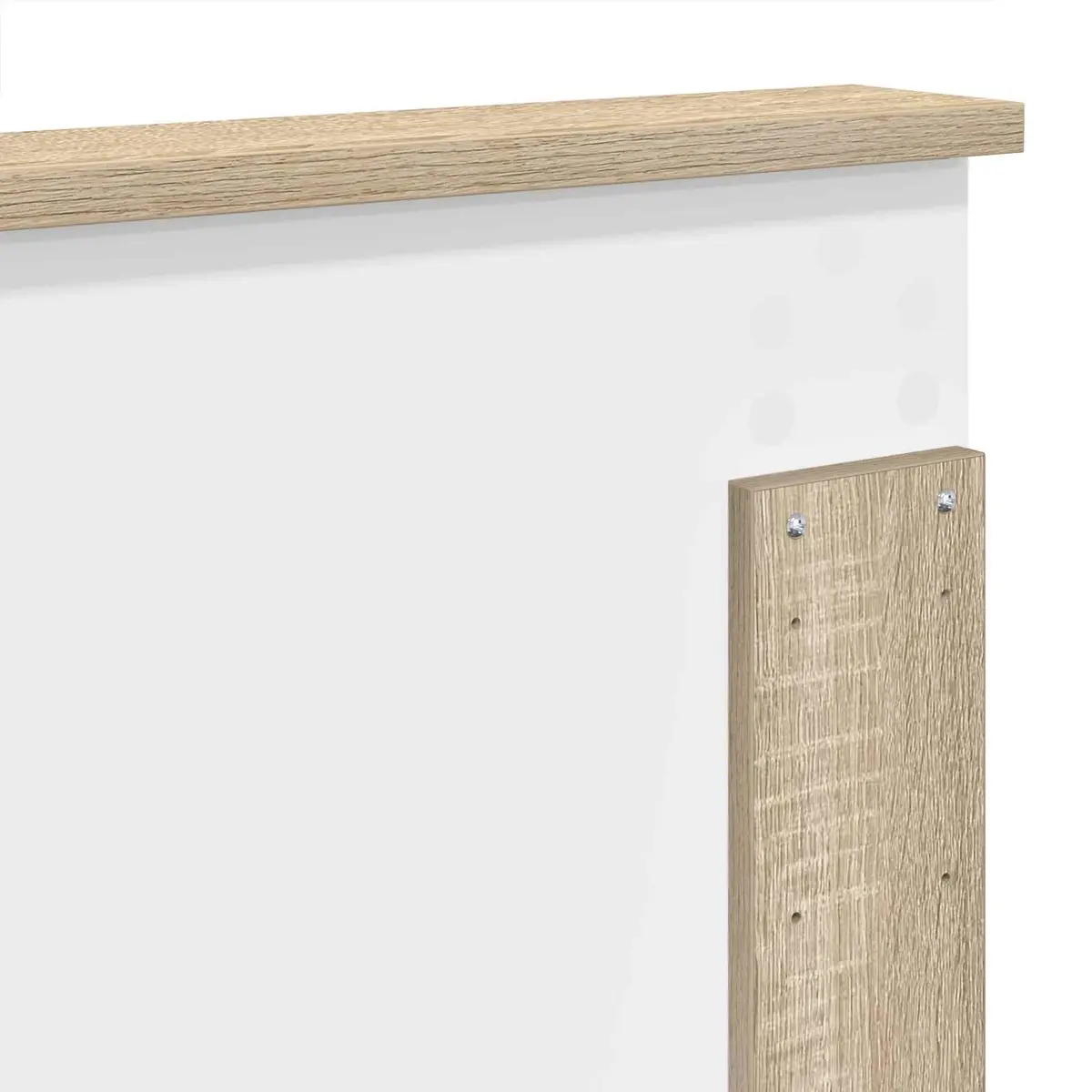 Headboard Sonoma Oak 100 cm Wall-Mounted Adjustable Height Engineered Wood