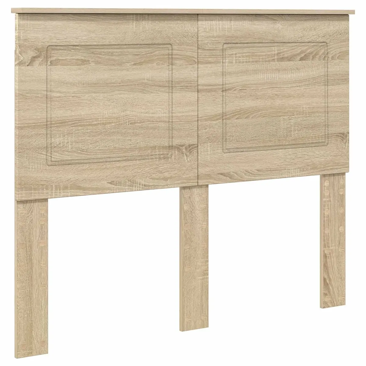 Brown Engineered Wood Adjustable Wall-Mounted Headboard