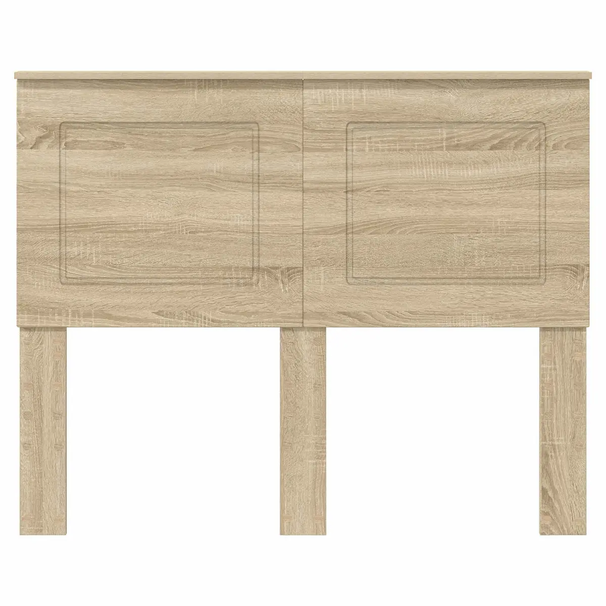 Brown Engineered Wood Adjustable Wall-Mounted Headboard