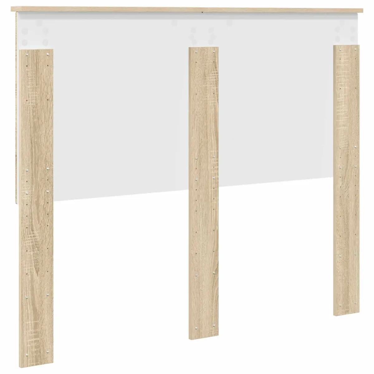Brown Engineered Wood Adjustable Wall-Mounted Headboard