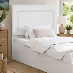Adjustable Height White Wall-Mounted Headboard 100 cm