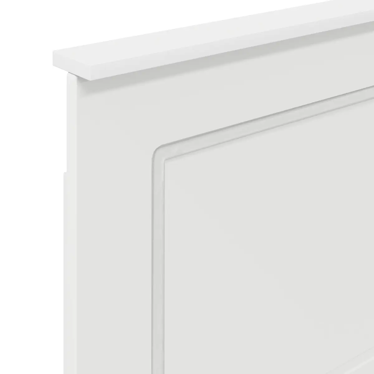 Headboard White 100 cm Modern Wall-Mounted Adjustable Height Engineered Wood