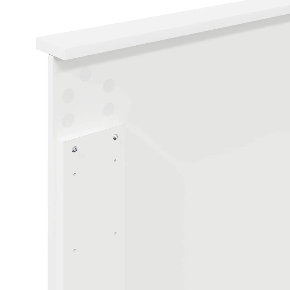 Headboard White 100 cm Modern Wall-Mounted Adjustable Height Engineered Wood
