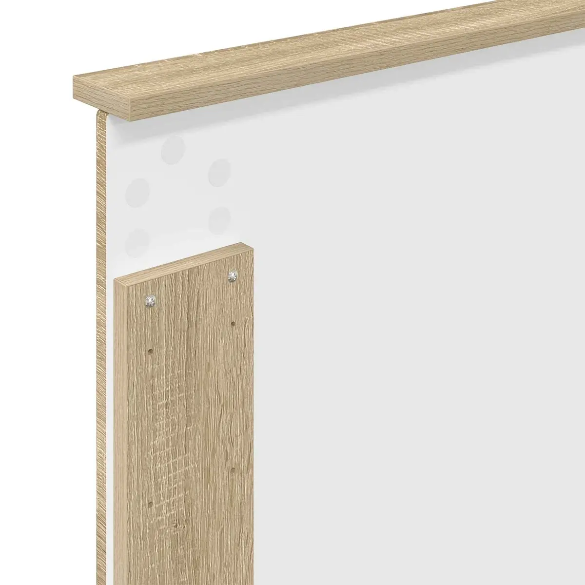 Headboard Sonoma Oak 100 cm Wall-Mounted Adjustable Height Engineered Wood