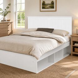 Inviting White Headboard 150cm Bedroom Furniture