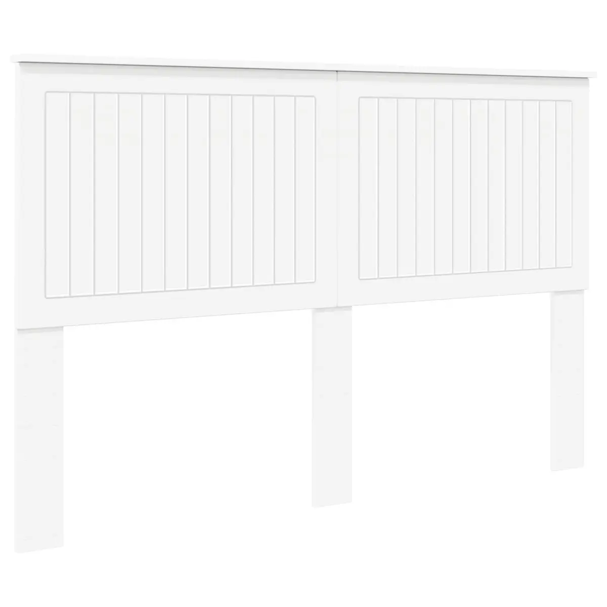 White Headboard Contemporary Minimalist 150cm Engineered Wood Bedroom Furniture