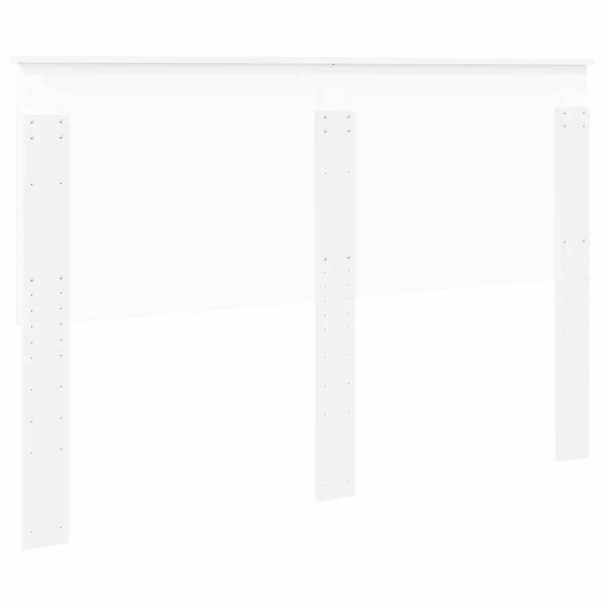 White Headboard Contemporary Minimalist 150cm Engineered Wood Bedroom Furniture