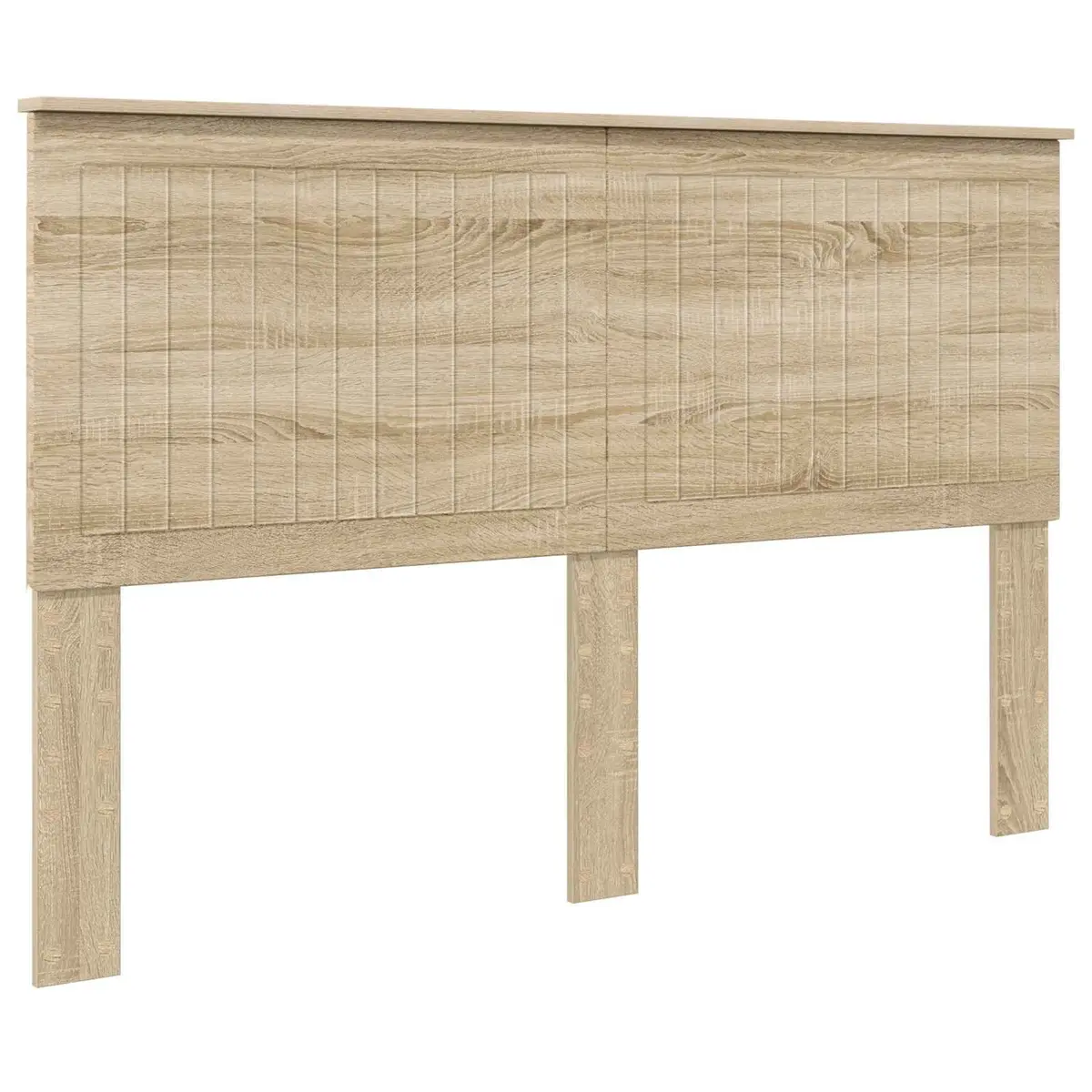 Brown Engineered Wood Headboard 150 cm Minimalist Style