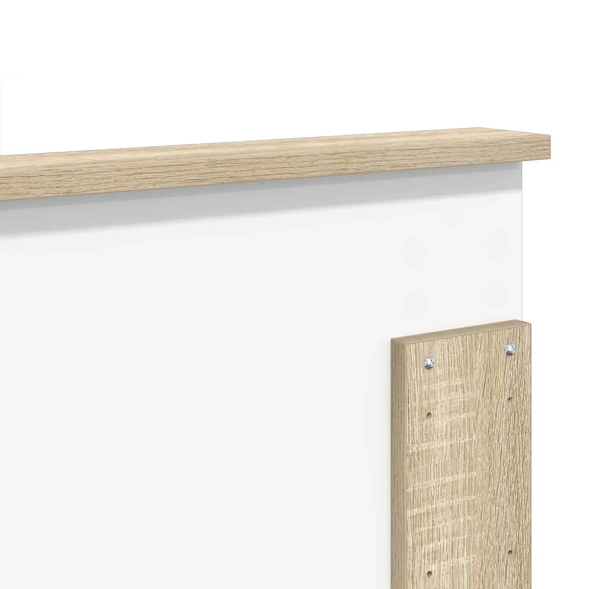 Brown Engineered Wood Headboard 150 cm Minimalist Style