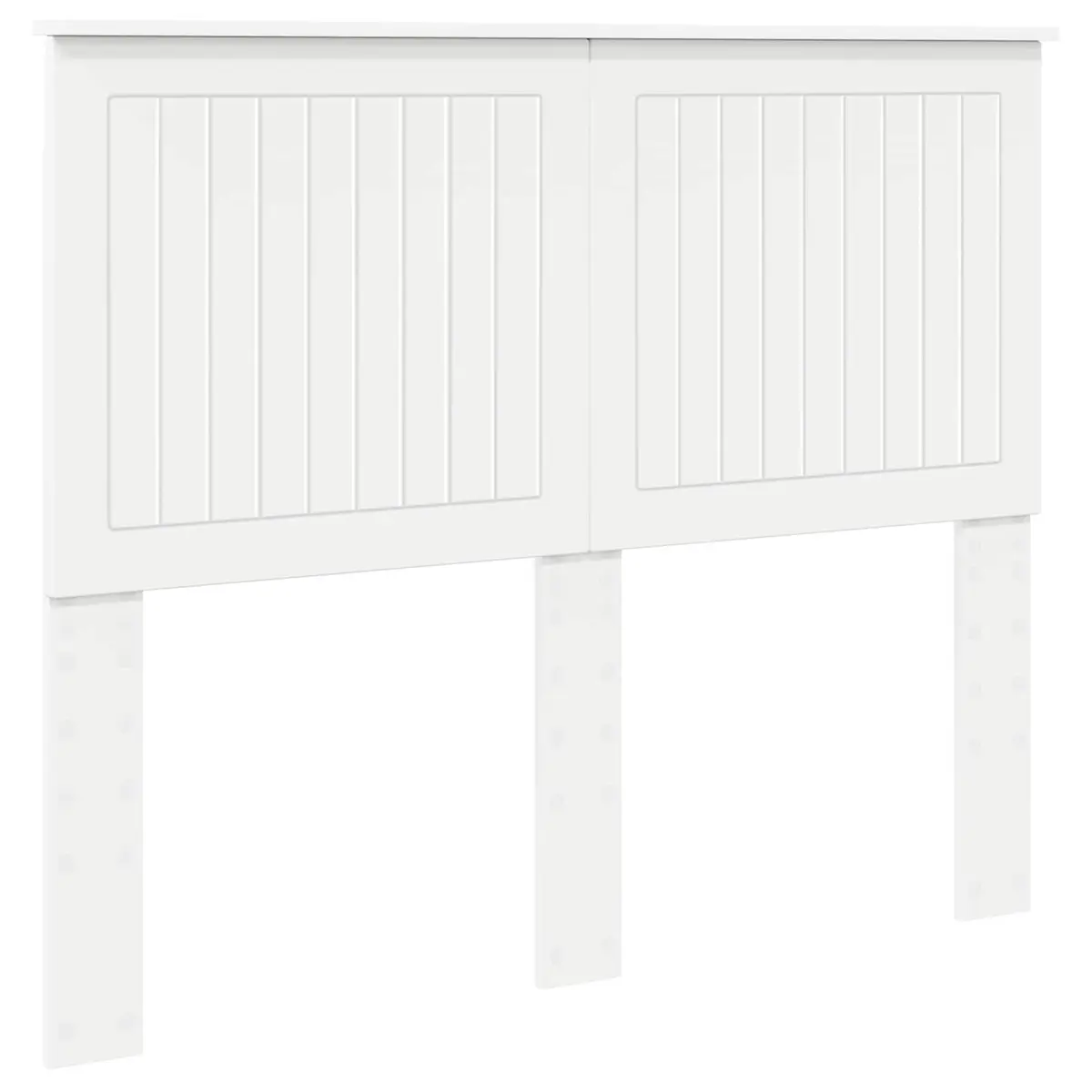 White Engineered Wood Headboard 135cm