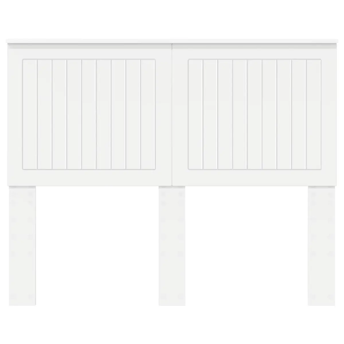 White Engineered Wood Headboard 135cm