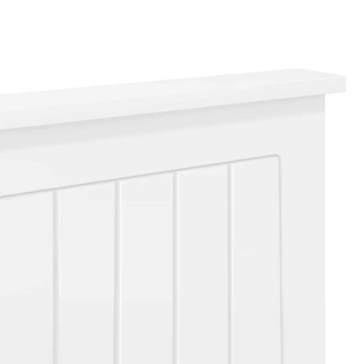 White Engineered Wood Headboard 135cm