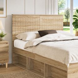 Modern Minimalist 135 cm Brown Engineered Wood Headboard