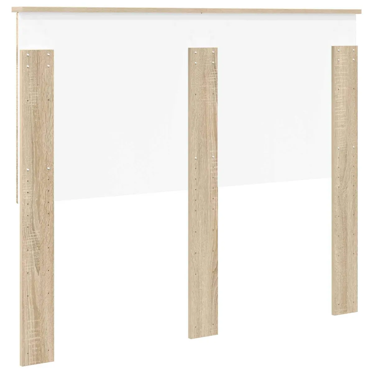 Minimalist 135 cm Brown Engineered Wood Headboard